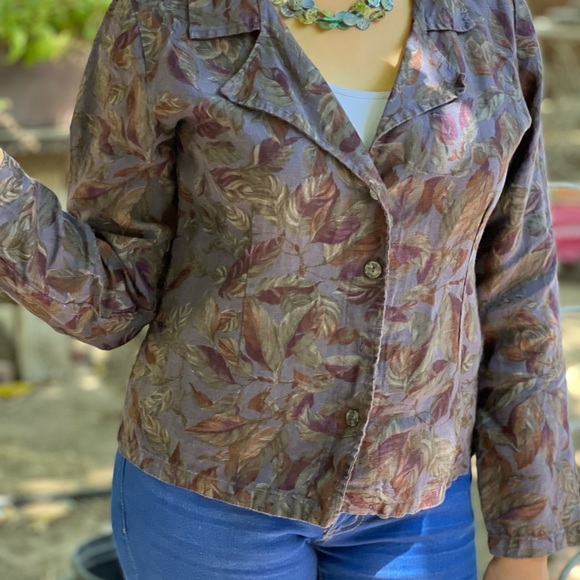 Tom Tom Designer jacket from Berkeley Ca Purple 🍂 🍁 size small - Picture 7 of 9